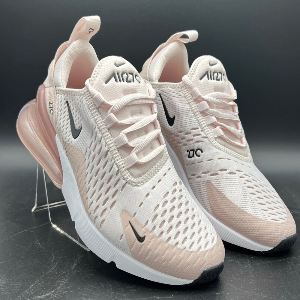 Nike Air Max 270 Light Soft Pink Oxford Black AH6789-604 Women’s Size 10